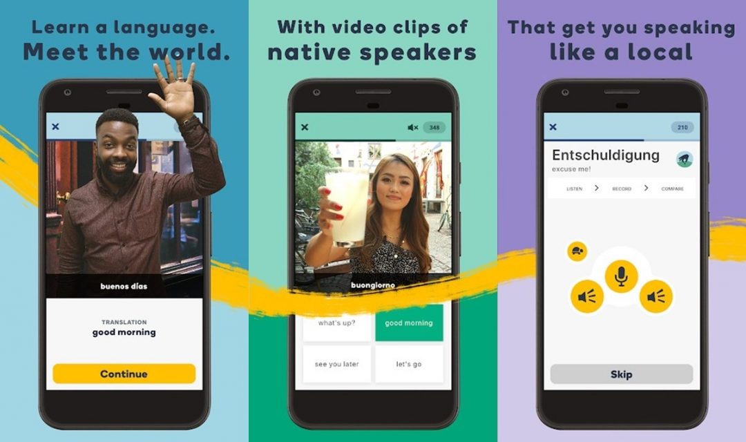 Memrise app to learn english